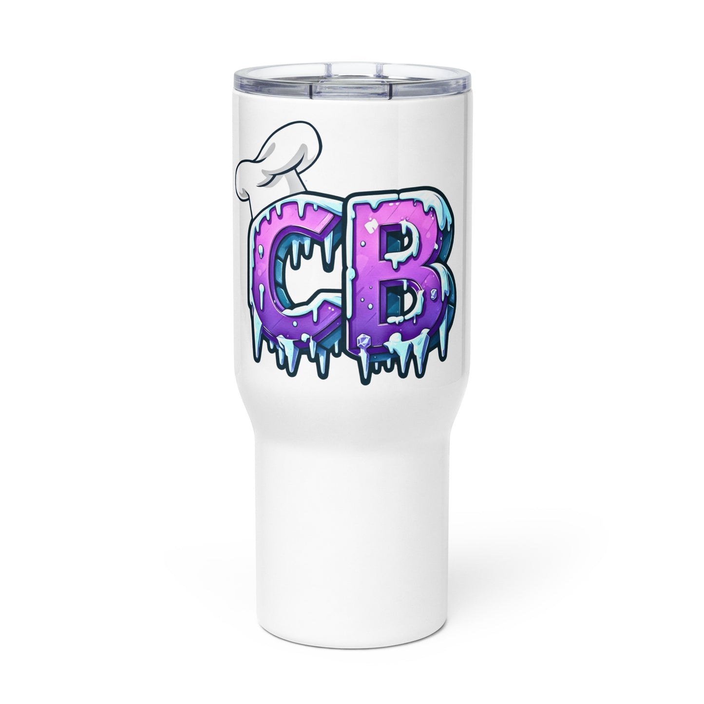 CB Travel mug with a handle